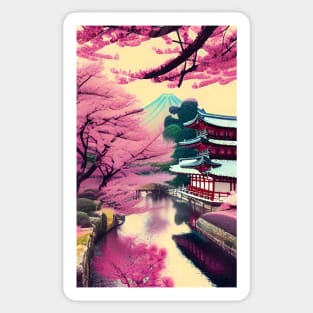 Japanese landscape Sticker